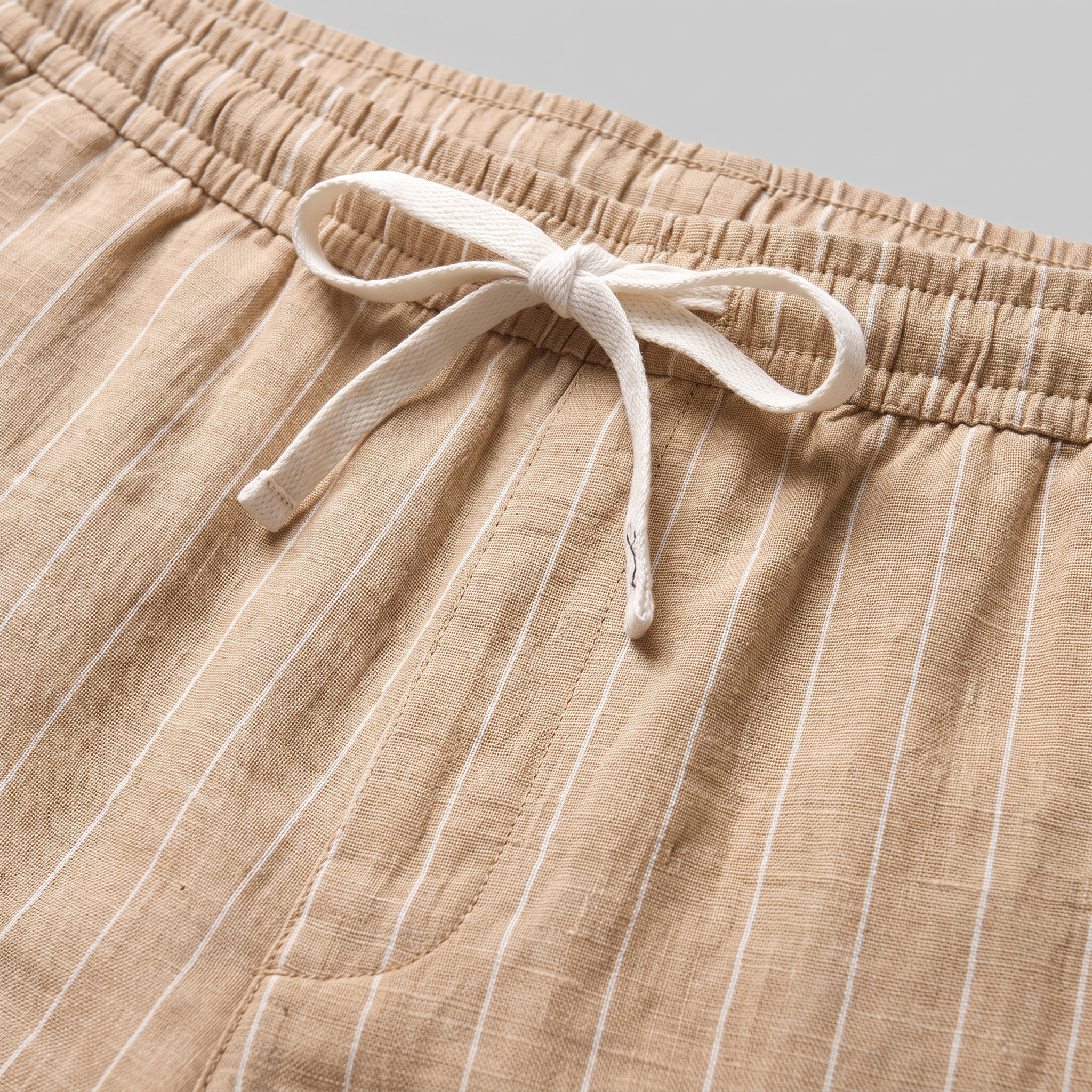 Men's Linen Pinstripe Summer Shorts