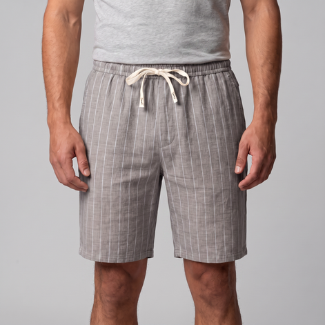 Men's Linen Pinstripe Summer Shorts