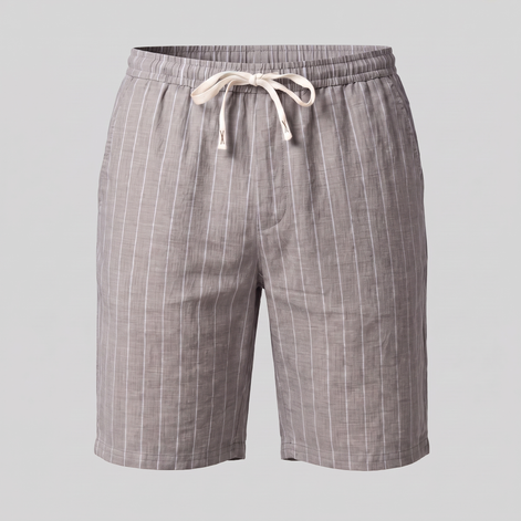 Men's Linen Pinstripe Summer Shorts