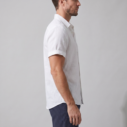 Men's Linen Shirt and Swim Shorts Set