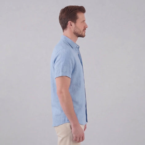 Men's Linen Short Sleeve Shirt