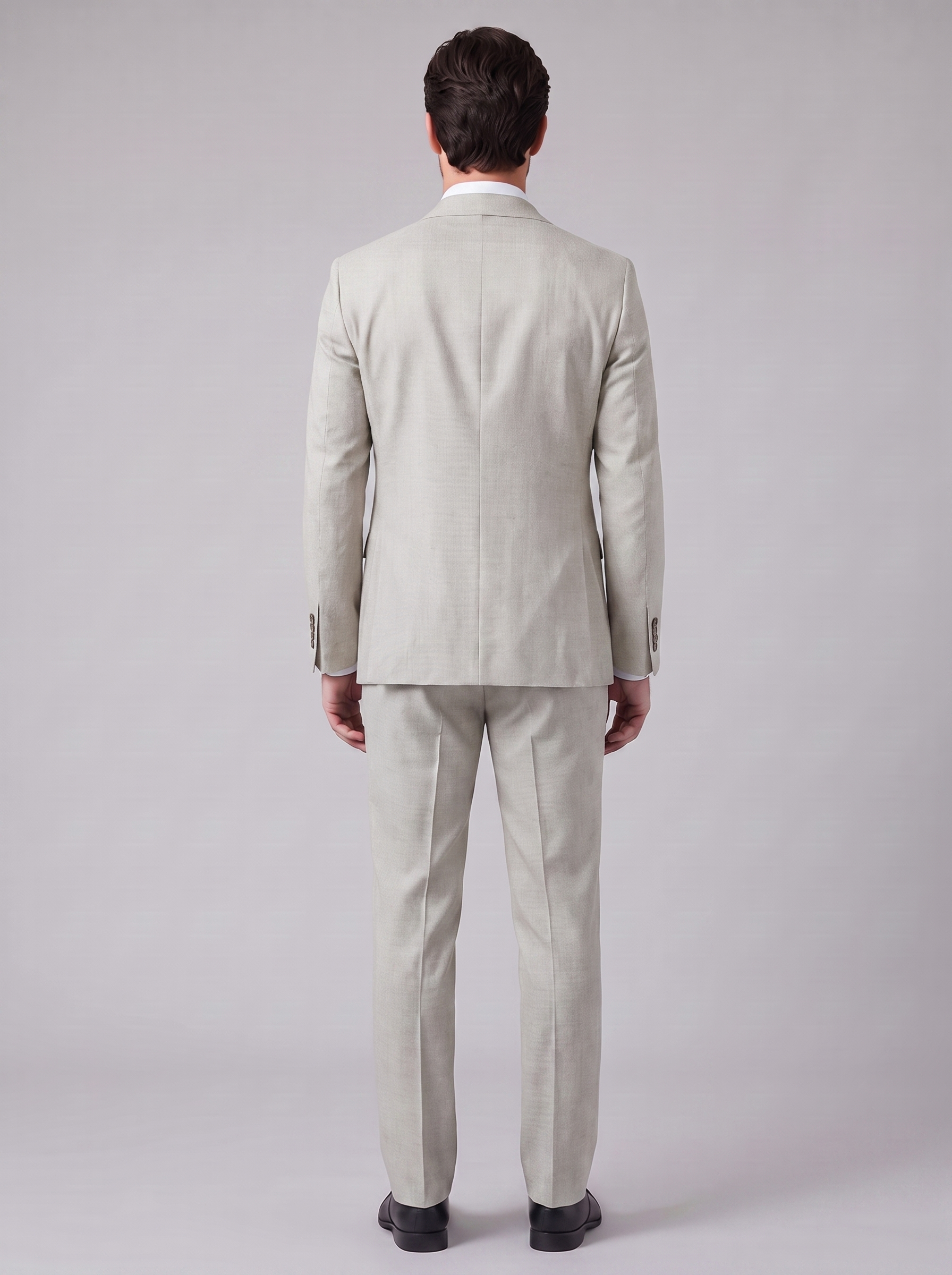Men's Linen Slim-Fit Suit for Summer Weddings and Events