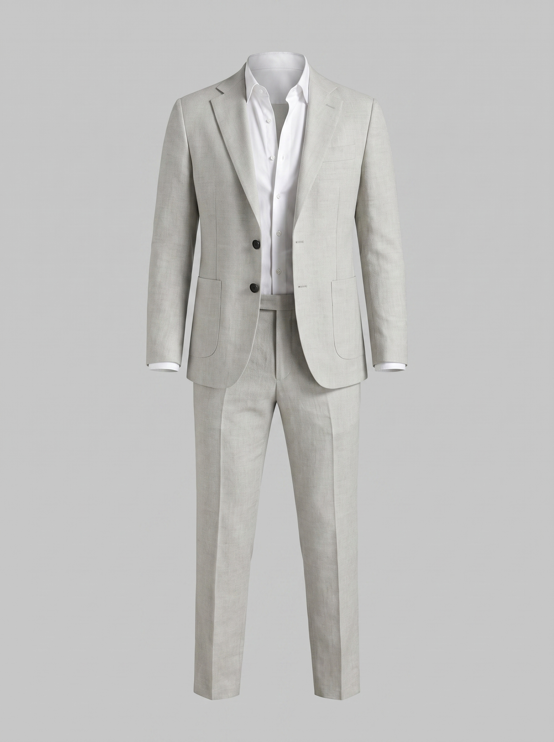 Men's Linen Slim-Fit Suit for Summer Weddings and Events
