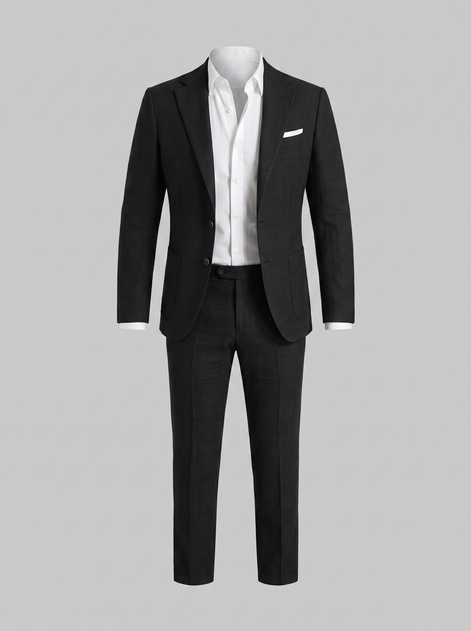 Men's Linen Slim-Fit Suit for Summer Weddings and Events