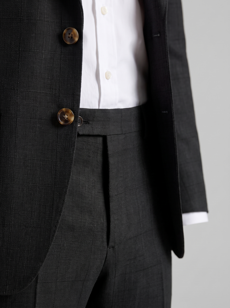 Men's Linen Slim-Fit Suit for Summer Weddings and Events