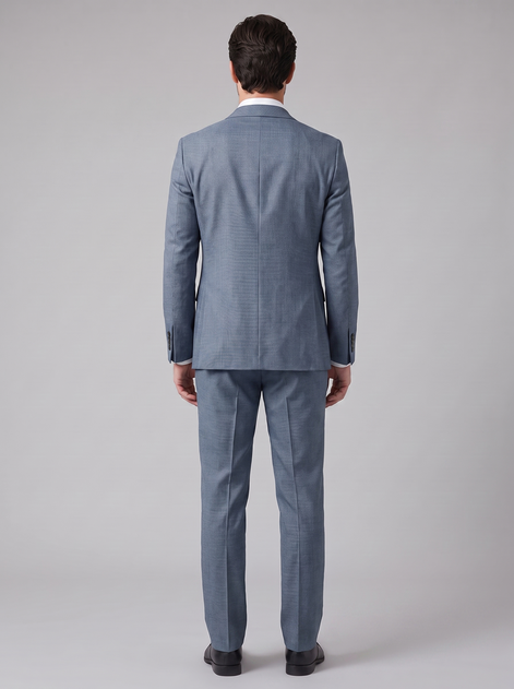 Men's Linen Slim-Fit Suit for Summer Weddings and Events