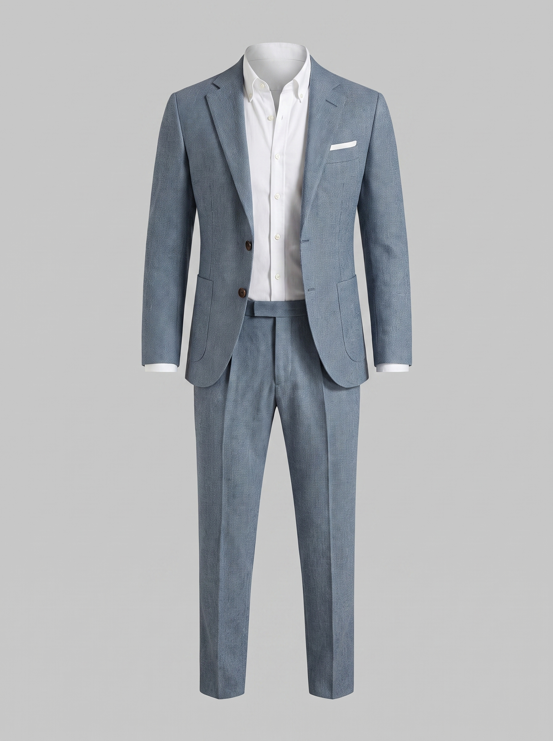 Men's Linen Slim-Fit Suit for Summer Weddings and Events