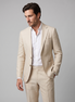 Men's Linen Slim-Fit Suit for Summer Weddings and Events