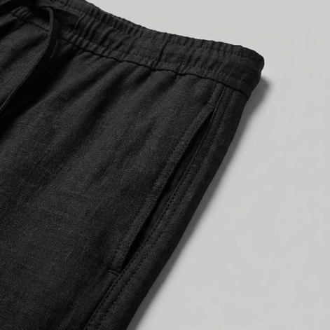 Men's Linen Slim Fit Trousers