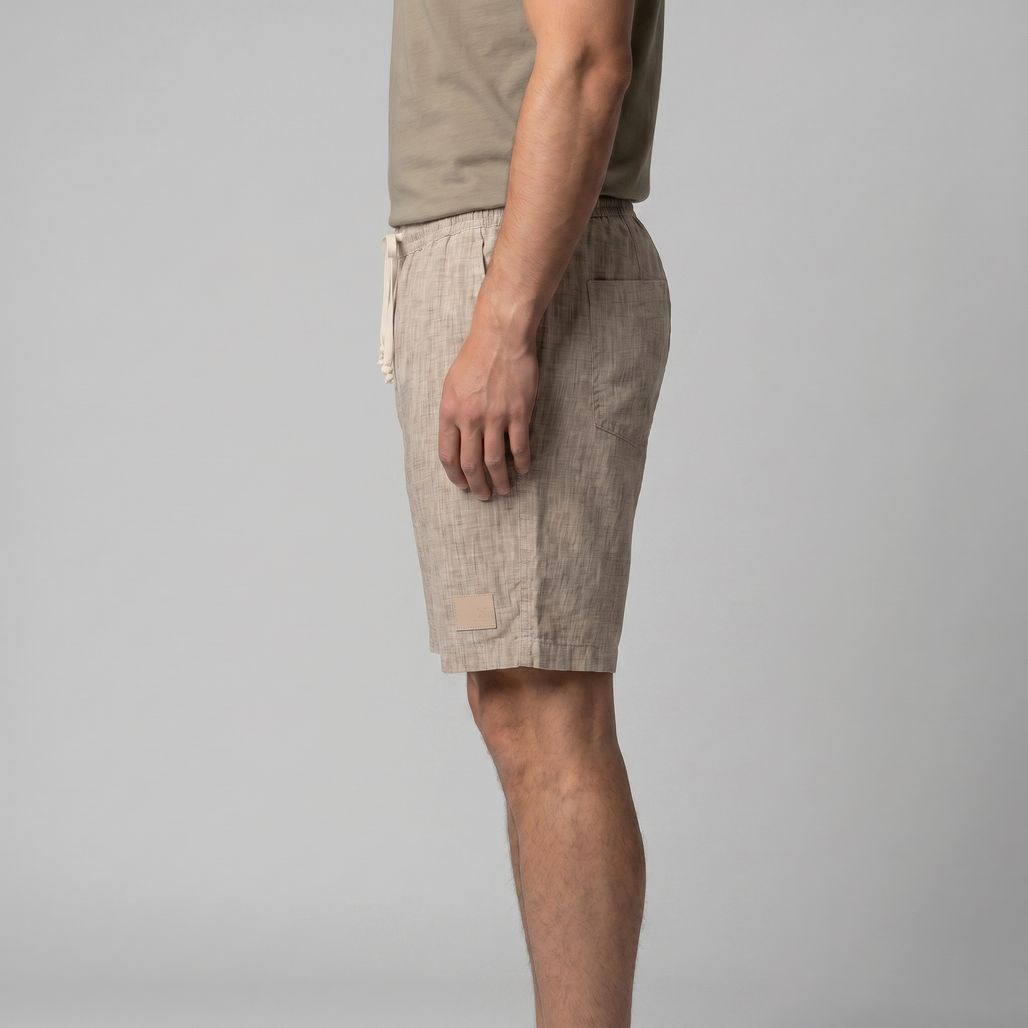 Men's Linen Summer Beach Shorts