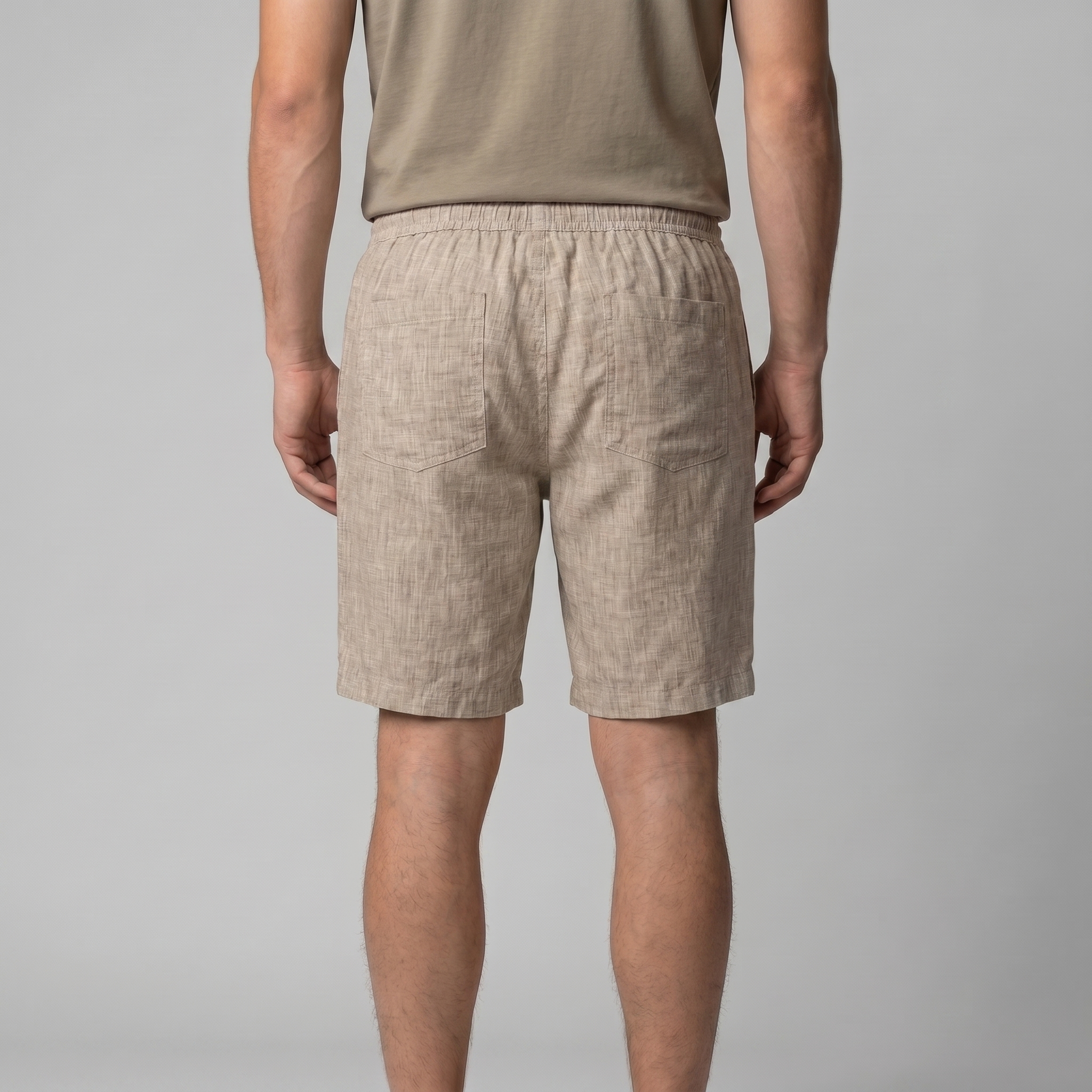 Men's Linen Summer Beach Shorts