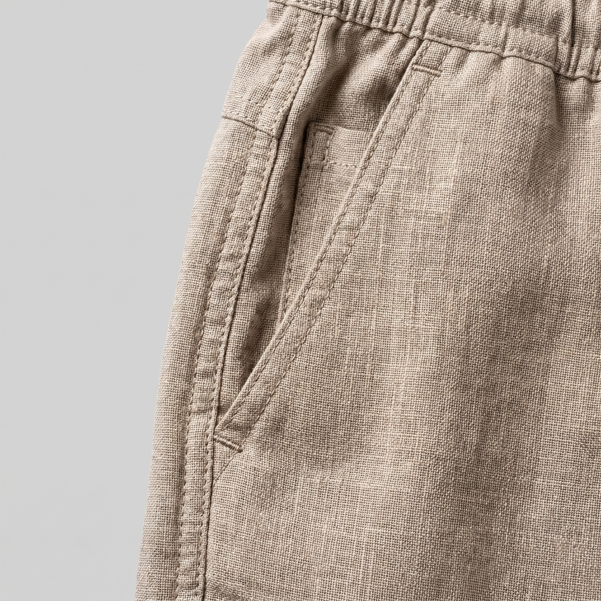 Men's Linen Summer Beach Shorts