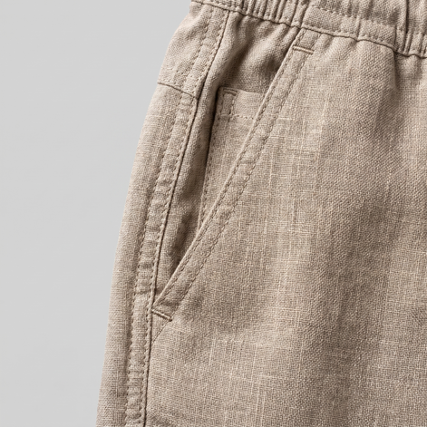 Men's Linen Summer Beach Shorts