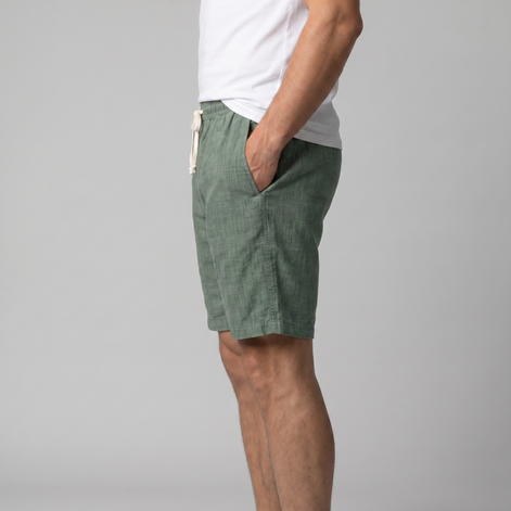 Men's Linen Summer Beach Shorts