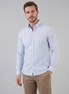 Men's Linen Vertical Stripe Dress Shirt