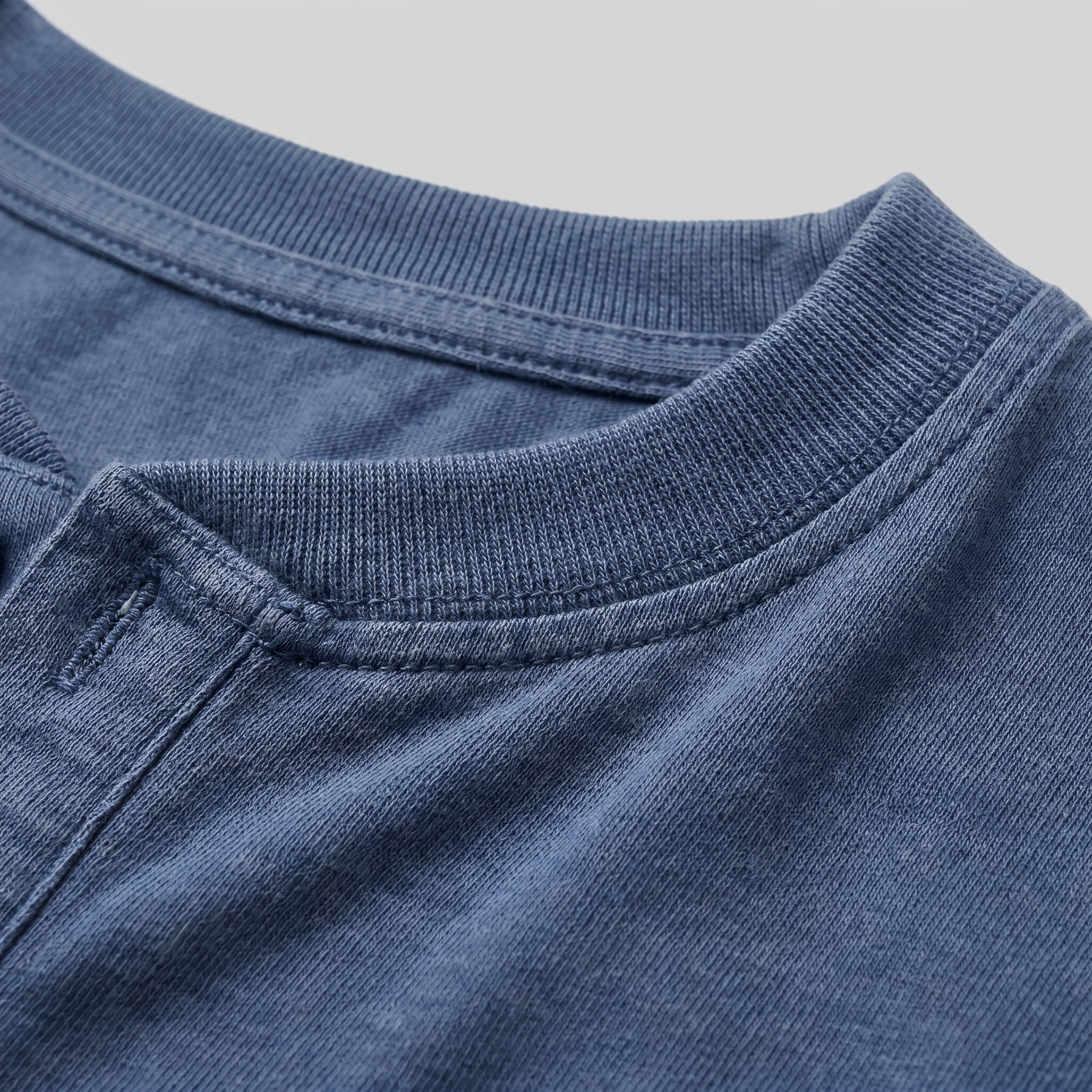 Men's Vintage Long Sleeve Henley Shirt
