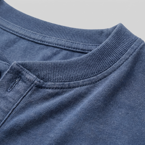 Men's Vintage Long Sleeve Henley Shirt