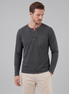 Men's Vintage Long Sleeve Henley Shirt