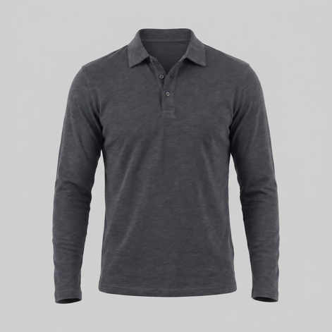 Men's Long Sleeve Polo Shirt