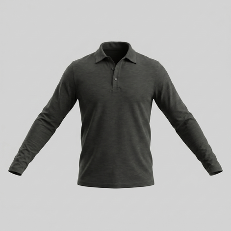 Men's Long Sleeve Polo Shirt