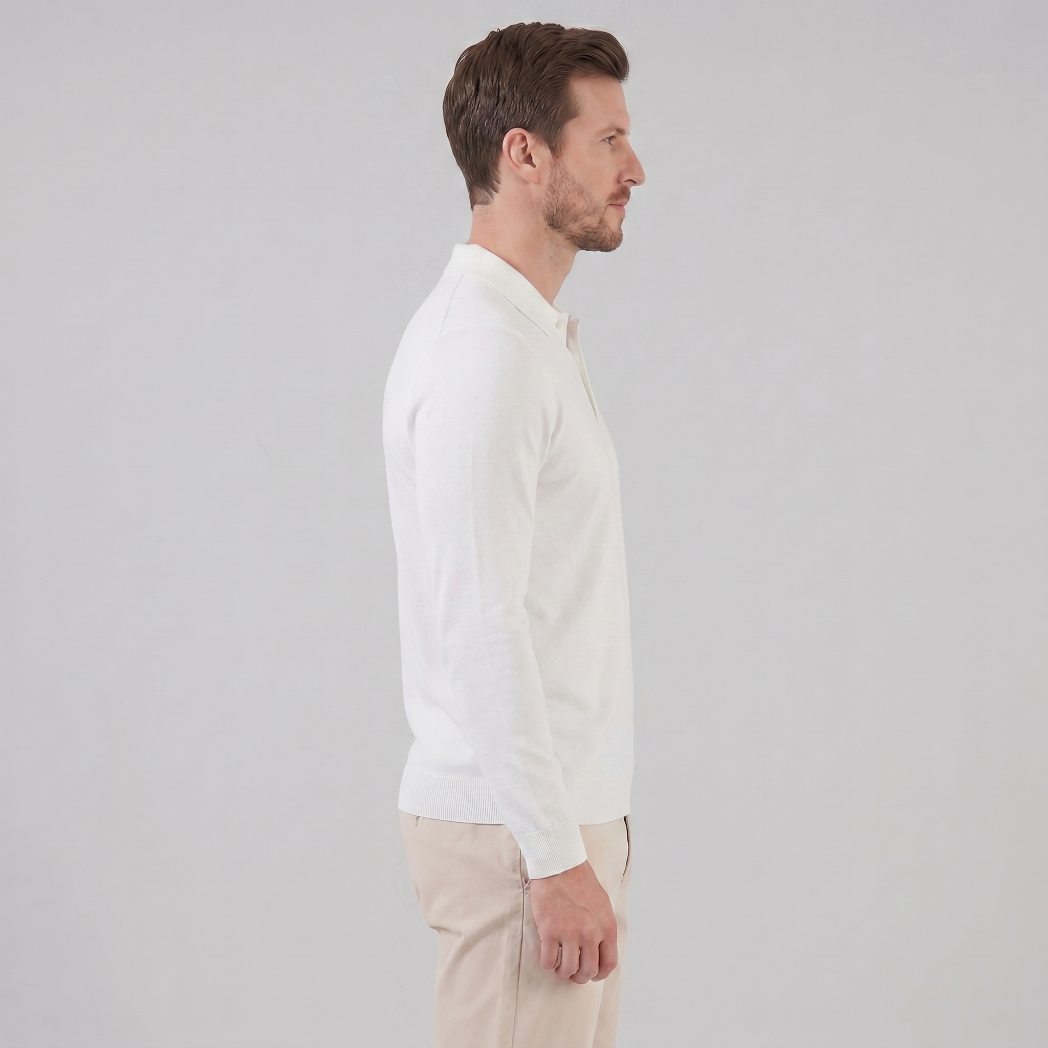 Men's Long Sleeve Polo Shirt
