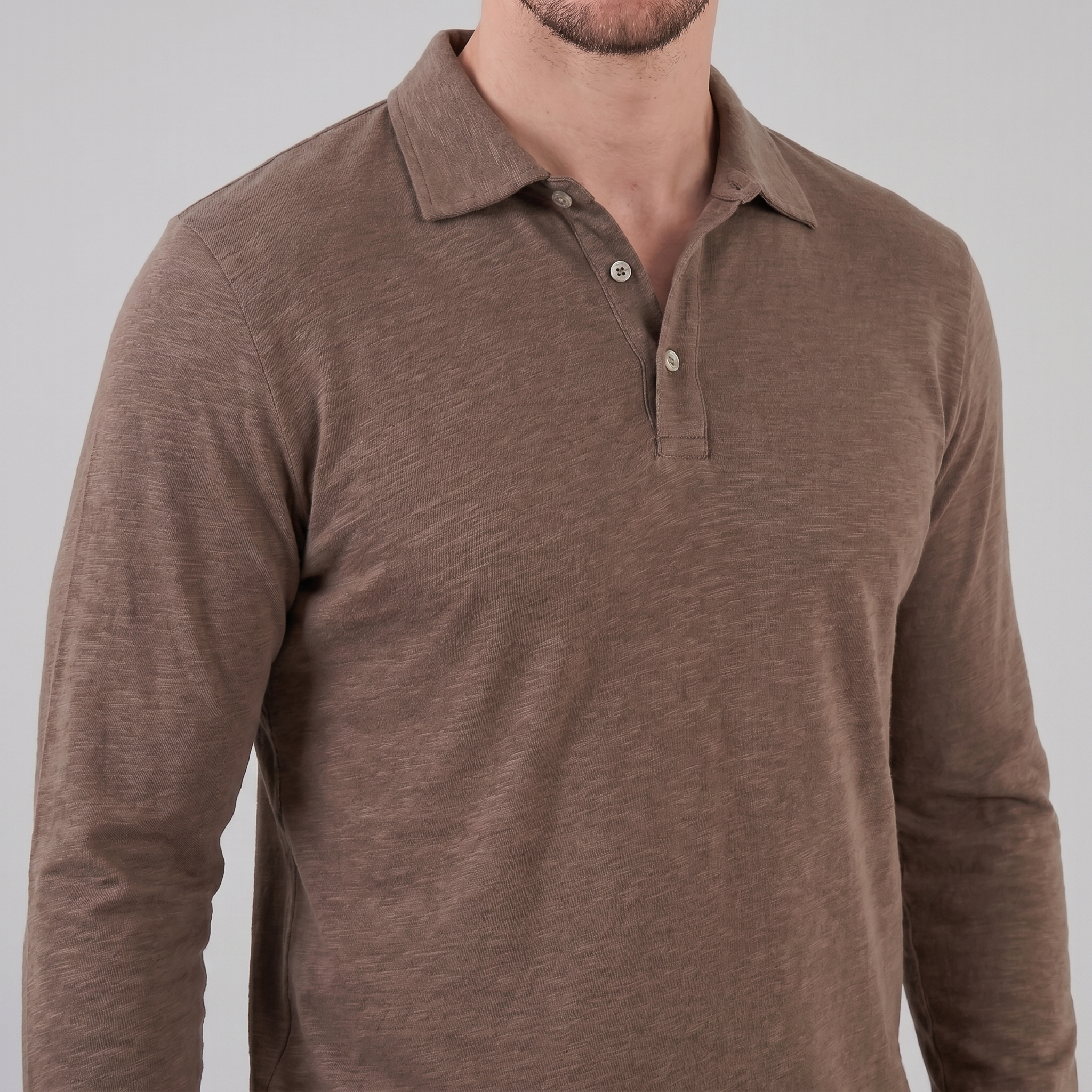 Men's Long Sleeve Polo Shirt
