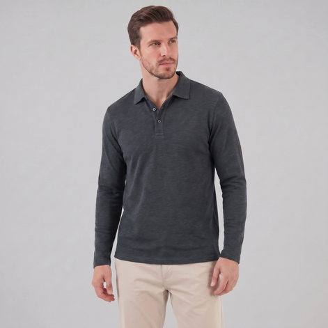Men's Long Sleeve Polo Shirt