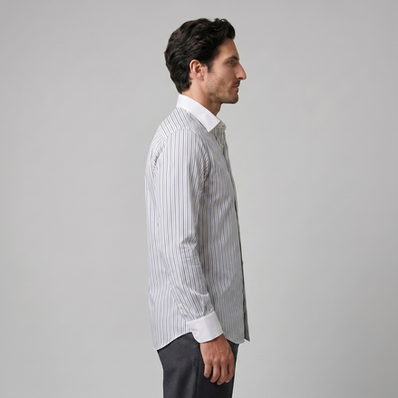 Men's Long Sleeve Stripe Shirt