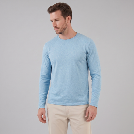 Men's Long-Sleeve Crew Neck Tee