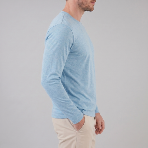Men's Long-Sleeve Crew Neck Tee