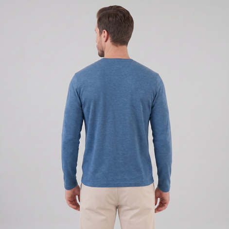 Men's Long-Sleeve Crew Neck Tee