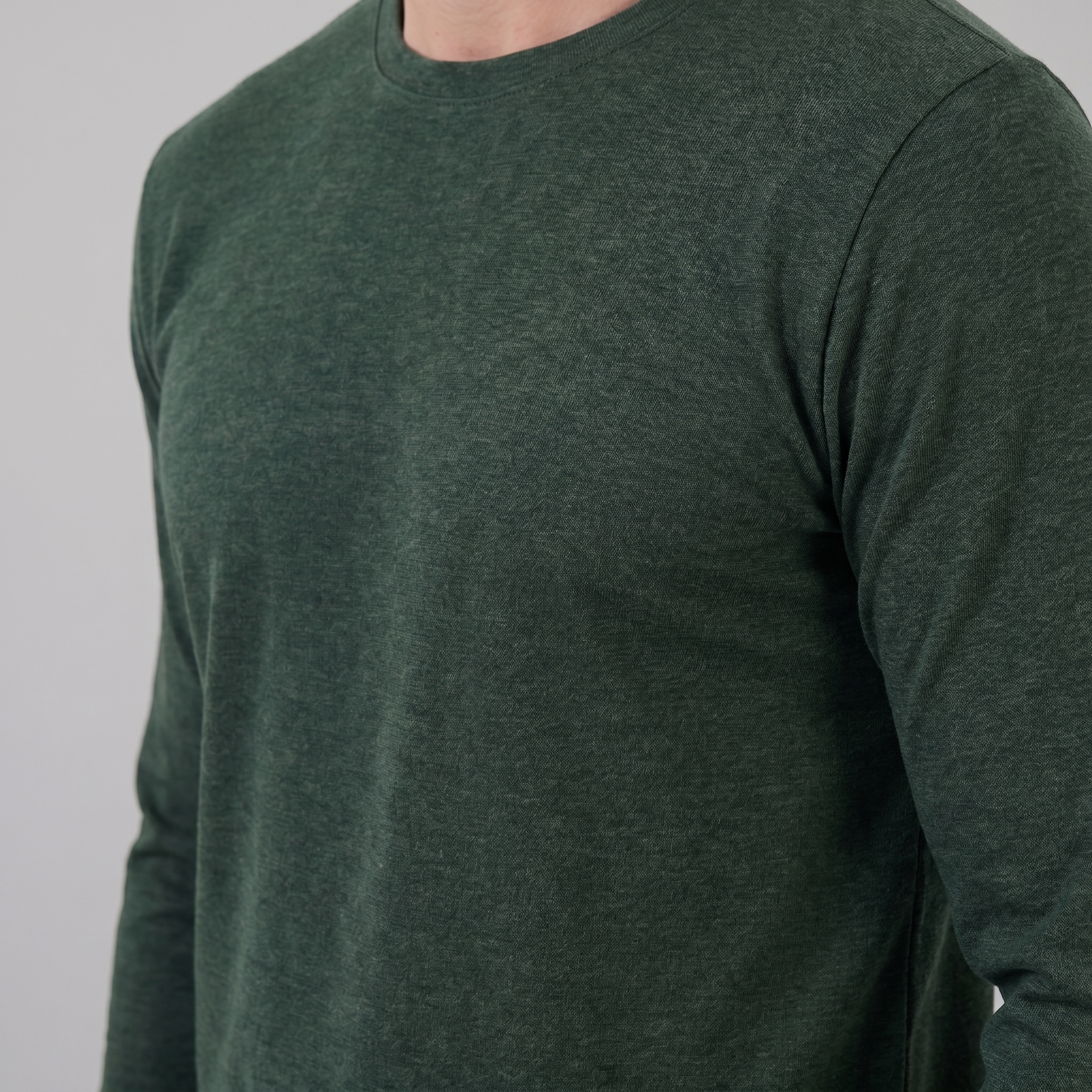 Men's Long-Sleeve Crew Neck Tee