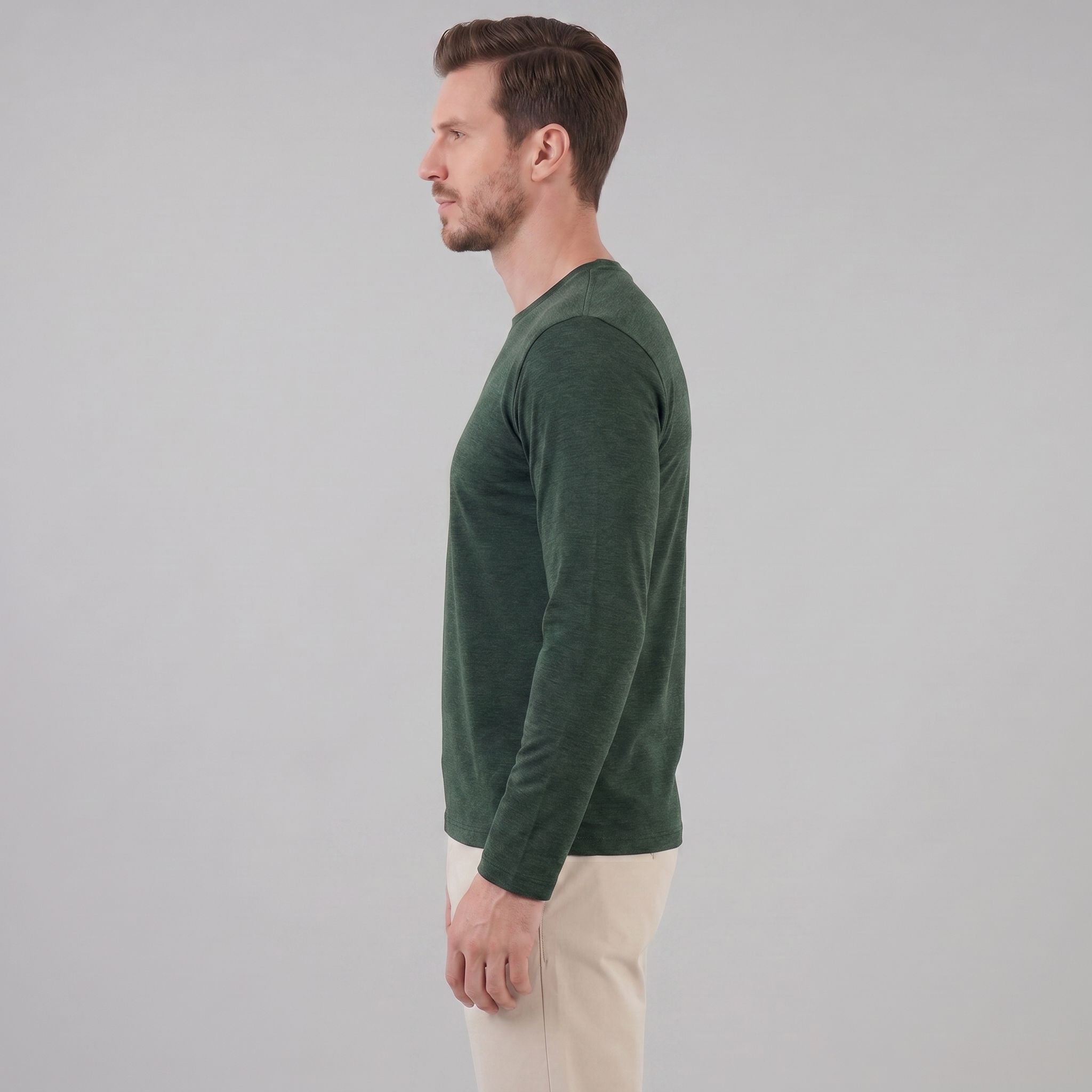 Men's Long-Sleeve Crew Neck Tee