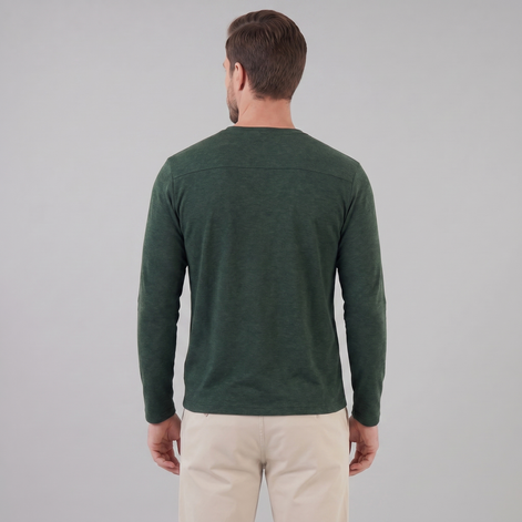 Men's Long-Sleeve Crew Neck Tee