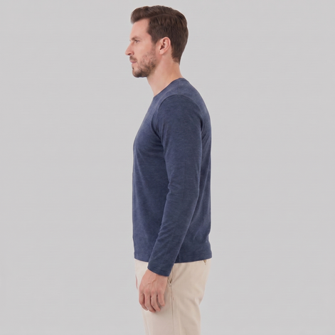 Men's Long-Sleeve Crew Neck Tee