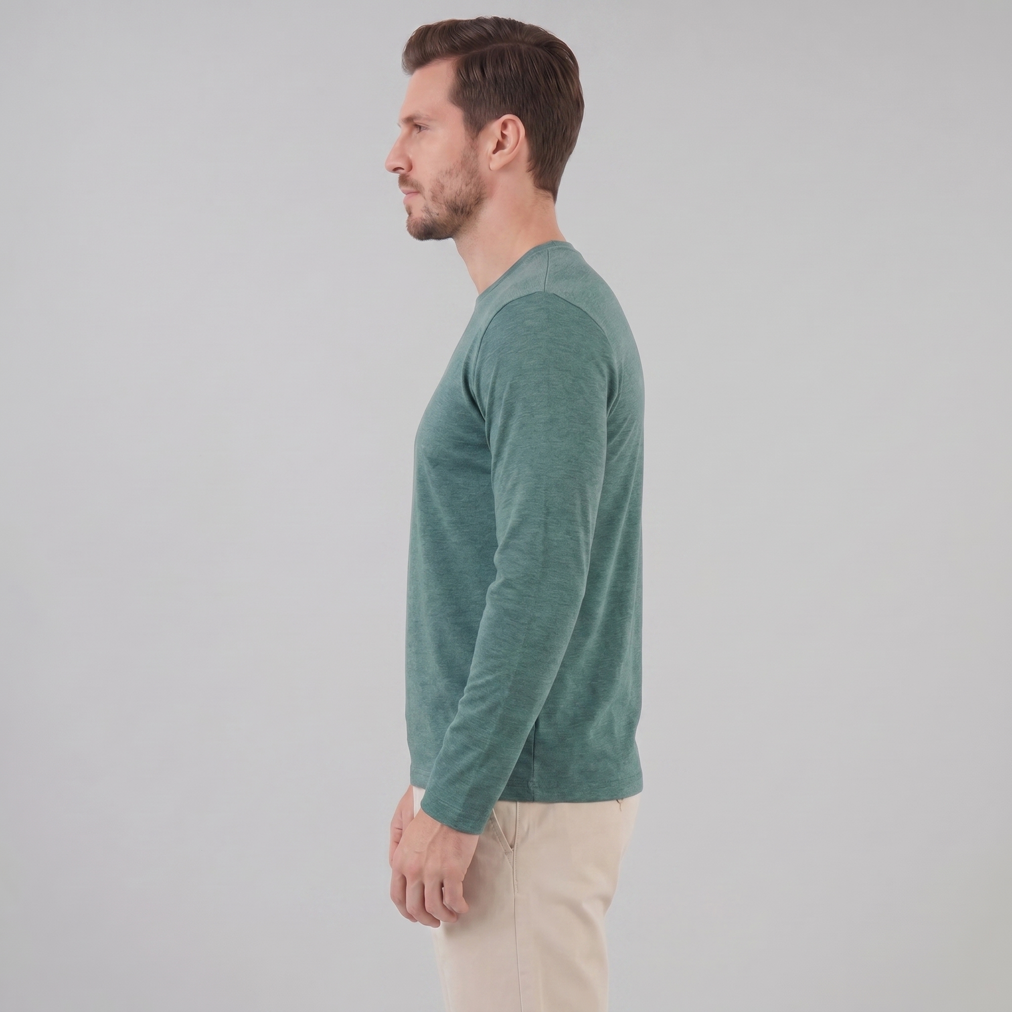 Men's Long-Sleeve Crew Neck Tee