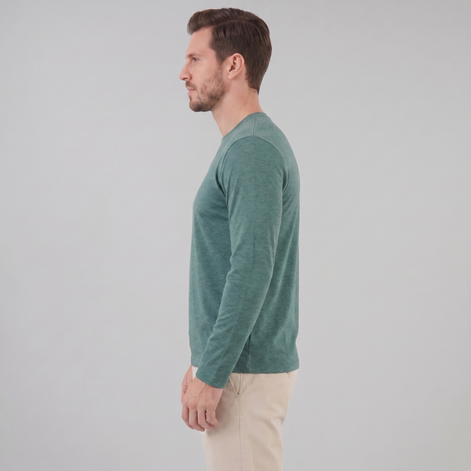 Men's Long-Sleeve Crew Neck Tee