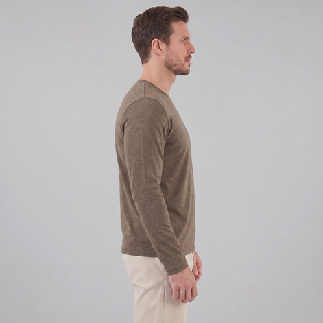 Men's Long-Sleeve Crew Neck Tee