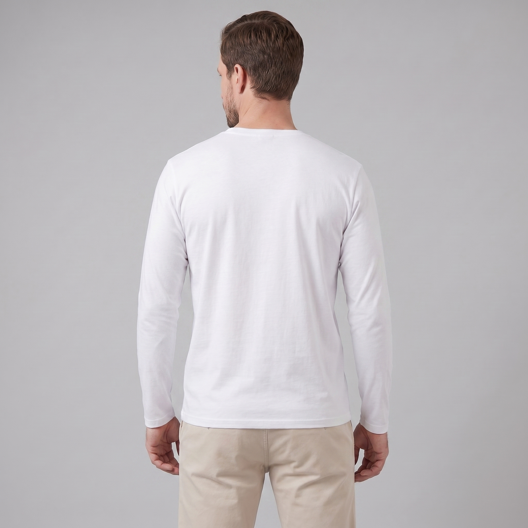 Men's Long-Sleeve Crew Neck Tee