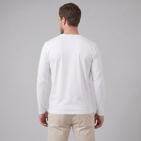 Men's Long-Sleeve Crew Neck Tee