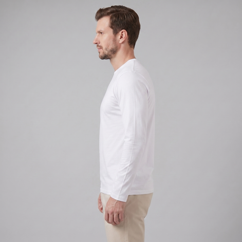 Men's Long-Sleeve Crew Neck Tee