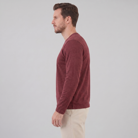 Men's Long-Sleeve Crew Neck Tee