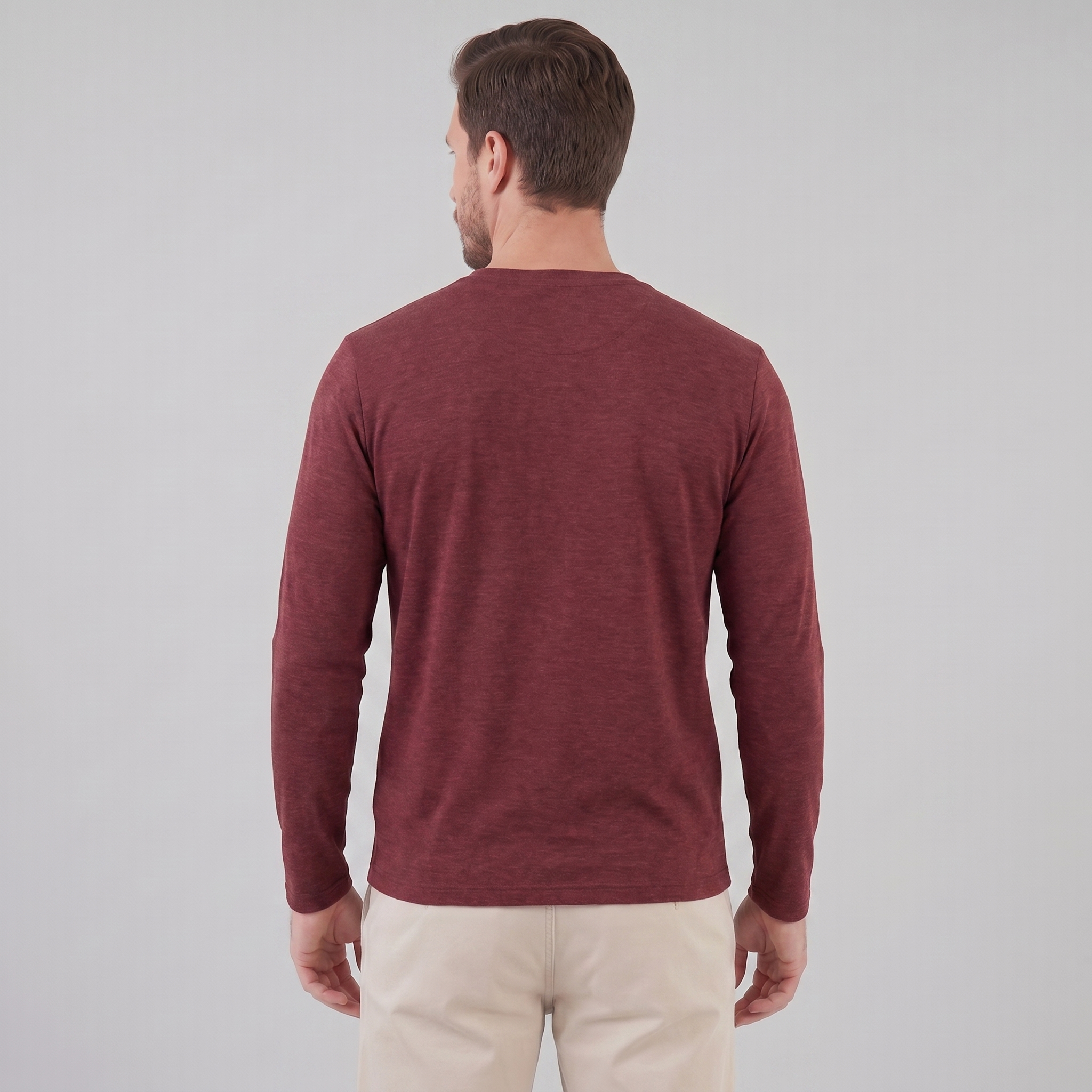 Men's Long-Sleeve Crew Neck Tee
