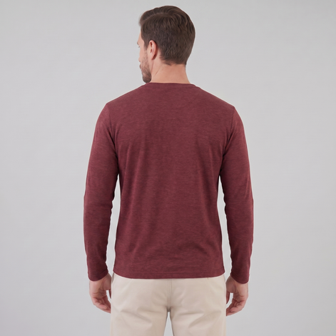 Men's Long-Sleeve Crew Neck Tee
