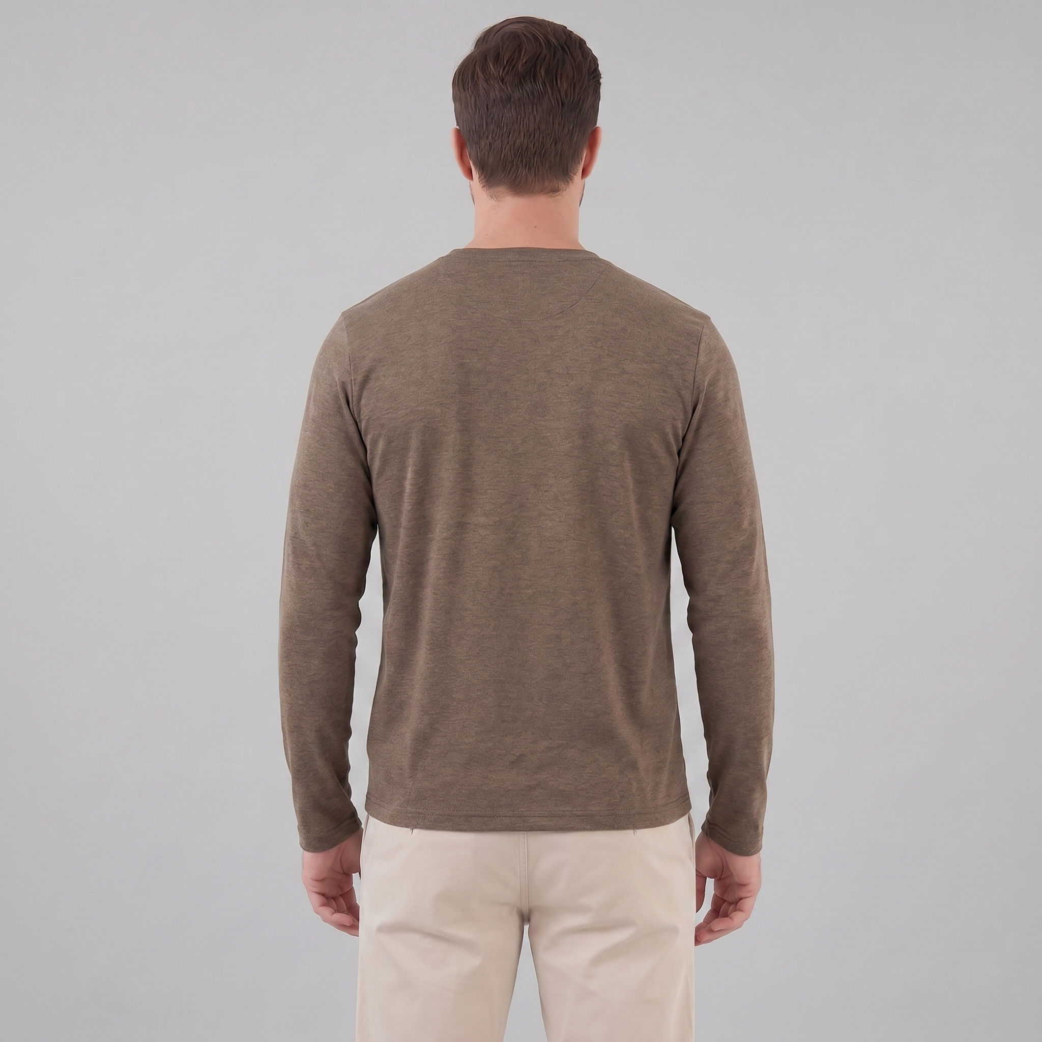 Men's Long-Sleeve Crew Neck Tee