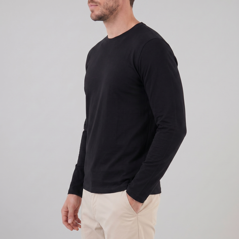 Men's Long-Sleeve Crew Neck Tee