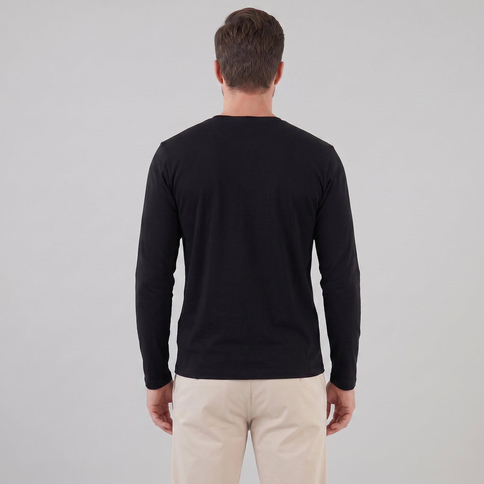Men's Long-Sleeve Crew Neck Tee