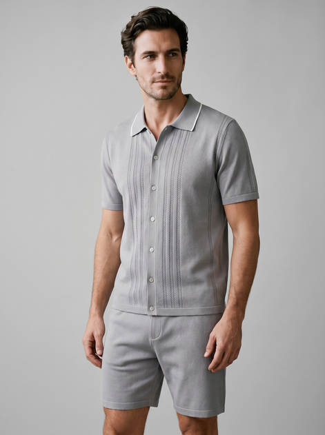 Men's Loungewear Knit Two-Piece Set
