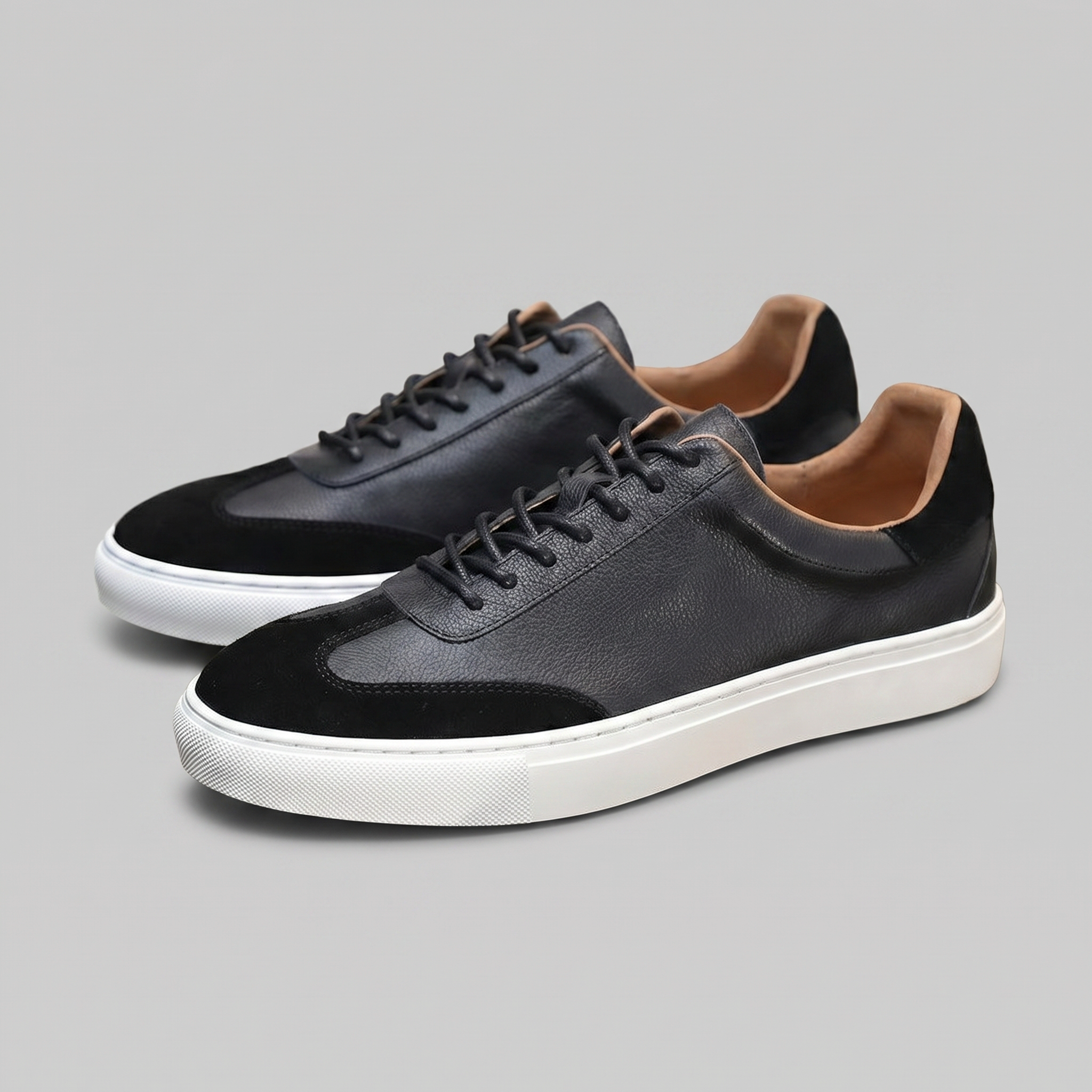 Men's Low-Top Leather Sneakers