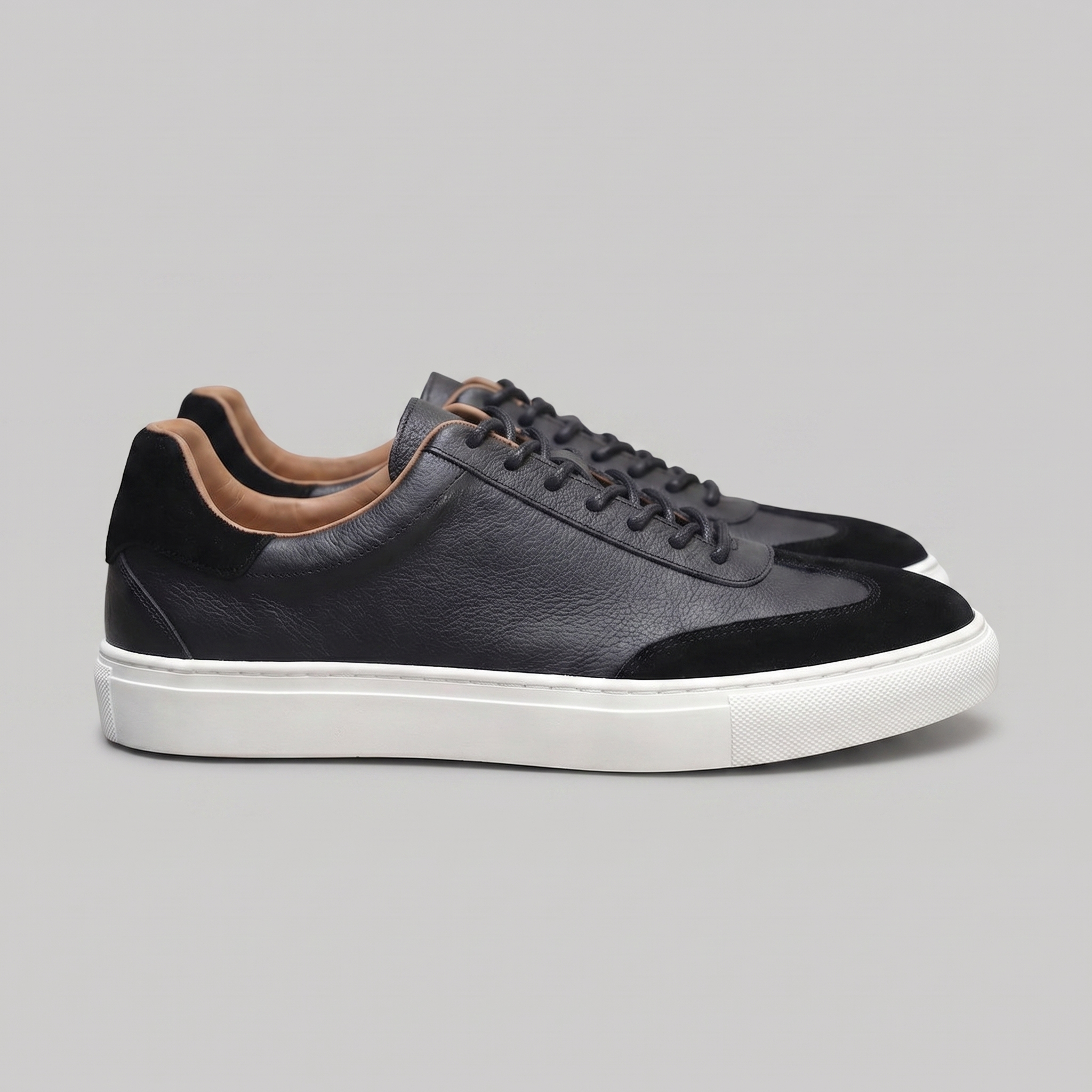 Men's Low-Top Leather Sneakers